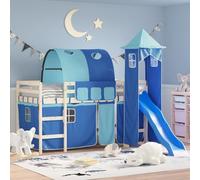 Maison Exclusive - Rideaux pour lit mezzanine avec tunnel et tour Bleu