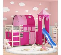 Maison Exclusive - Rideaux pour lit mezzanine avec tunnel et tour rose
