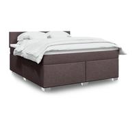 Maison Exclusive - Sommier à lattes de lit avec matelas Marron foncé 180x200 cm