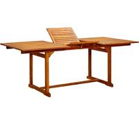 Maison Exclusive - Table à dîner de jardin (150-200)x100x75cm Bois d'acacia massif