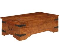 Maison Exclusive Table basse en bois massif avec finition couleur miel 110x55x35 cm