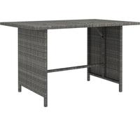 Maison Exclusive - Table de jardin 110 x 70 x 65 cm, rotin synthétique gris