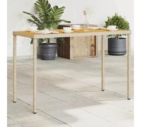 Maison Exclusive - Table de jardin avec plateau en bois d'acacia 115x54x74 cm Poly Rattan