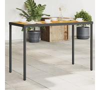 Maison Exclusive - Table de jardin avec plateau en bois d'acacia 115x54x74 cm Poly Rattan