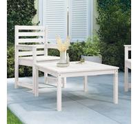 Maison Exclusive - Table de jardin blanche 82,5 x 82,5 x 45 cm en bois massif de pin