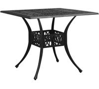 Maison Exclusive - Table de jardin noire 90 x 90 x 73 cm en fonte d'aluminium
