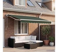 Maison Exclusive - Toile de remplacement pour pergola, dimensions 4,5 x 3,5 m, couleur vert foncé, en polyester