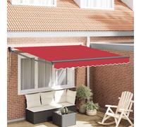 Maison Exclusive - Tringle à rideau extensible, rouge, 300 x 250 x 165 cm, en polyester et en métal