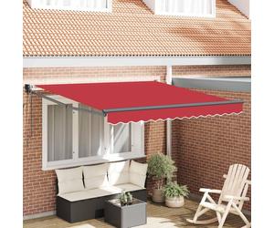 Maison Exclusive - Tringle à rideau extensible, rouge, 300 x 250 x 165 cm, en polyester et en métal