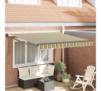 Maison Exclusive - Tringle à rideau extensible, vert et jaune, 300 x 250 x 165 cm