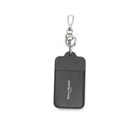 Maison Margiela - Porte-clés en cuir avec logo imprimé - Homme - Accessoires - Noir - Taille: ONE Size