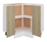 ""Maison Soldes""Armoire Bas（Cabinet/Armoire Placard）- Armoire d'angle basse ""Lyon"" Chêne Sonoma 75,5x75,5x81,5cm Bois d'ingénie