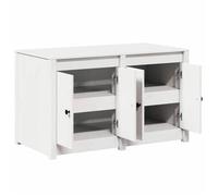 ""Maison Soldes""Armoire Bas（Cabinet/Armoire Placard）- Armoire de cuisine Blanc 106x55x64cm Bois de pin massif Moderne188482