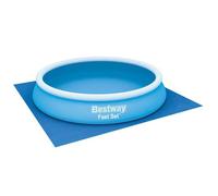 ""Maison Soldes""Bestway Tapis de sol pour piscine Flowclear 396x396 cm - Utilisation Polyvalente 026_28752879