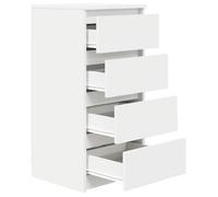 ""Maison Soldes""Buffet bas/vitrine - Cabinet/Armoire Placard, blanc 37,5x35x76cm bois d'ingénierie Moderne221155