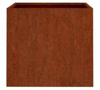 ""Maison Soldes""Jardinière 32x30x29cm acier corten Bac à Fleurs/Pot de Plantes/Boîte à Fleurs Jardin Patio Terrasse extérieur