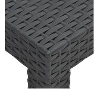 ""Maison Soldes""Table de Jardin/Terrasse - 2/4 personnes - desgin Simple - Anthracite 58x58x41cm PP Rotin Moderne539945