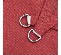 ""Maison Soldes""Voile d'ombrage 160 g/m² Rouge 3,6x3,6 m PEHD Moderne362152