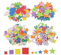 MAIXINNEW 580 Pièces Gommettes Enfants Lettres Mousse Stickers | Lettres Mousse Autocollantes avec Chiffres et Formes Géométriques, Stickers Mousses Alphabet pour Décorations DIY