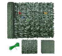 MAJHER Haie Artificielle Balcon 1m50 x 5m, Brise Vue Jardin Haie Artificielle en Rouleau, Haie Feuillage Artificiel, Clôture d'intimité, écran de Jardin pour Balcon Cour Arrière Patio(Color:06)