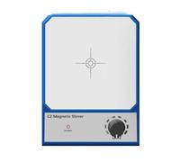 MAJONMMERD Agitateur Magnétique Mélangeur Magnétique Plaque D'agitation 2L 2500 Tr/min Agitateur Liquide Portable avec Réglage de Vitesse Base Antidérapante Fonctionnement (Prise UE 100-240V)