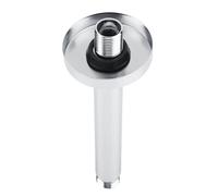 MAJONMMERD Bras de Douche Plafond, Rallonge de Pommeau de Douche, G1/2 Filetage Universel, chromé, Acier Inoxydable avec Cache Décoratif pour Salle de Bain (Acier inoxydable)