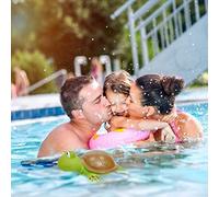 MAJONMMERD Distributeur de Chlore pour Piscine, Grande Capacité, | ABS Material, Float, 14 Vents, Four 3 Inch Chemical Tablets, Indoor Outdoor Use, Spas, Saltwater Use