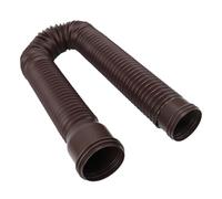 MAJONMMERD Extension de Tuyau de Descente de Gouttière, Tuyau D'évacuation Flexible Extensible de 20 à 59 Pouces avec Protection Contre Les éclaboussures pour de Descente Rond dans (Brown)