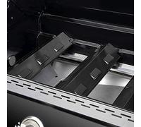MAJONMMERD Lot de 4 Tentes Chauffantes pour Gril en Fer émaillé, Plaque Chauffante pour Gril à Gaz, 14,6 X 4,3 Pouces, Protection Uniforme du Brûleur, Installation Facile pour Charbroil 463230710