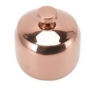 MAJONMMERD Pot d'assaisonnement en Acier Inoxydable, Récipient à Condiments en Acier Inoxydable doré avec Couvercle, Résistant à la Poussière et à l'humidité, Couvercle de 7,5 Cm, Base de 8,5 Cm,