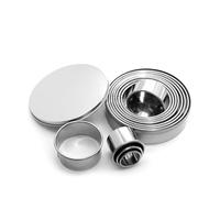 MAJORMENCH 12 Pièces Emporte-pièces Ronds en Acier Inoxydable pour Pâtisserie, Facile à Utiliser et Découpe Nette, pour Noël Saint-valentin