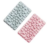 MAJORMENCH 2pcs moules en silicone pour pâtisserie DIY, forme animale, utilisation en cuisine pour chocolat, pudding et confiserie