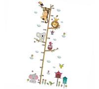 MAJORMENCH Autocollant Mural en Vinyle Amovible pour Chambre D'garçon et Filles, Résistant à L'usure, Style Dessin Animé Toise pour Décoration Murale de Chambre Enfantine