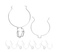 MAJORMENCH Colliers de Serrage pour Fils Étanches 5 Pièces en Acier Inoxydable de 500 ML Partie de Verrouillage des Bocaux de Conservation des Aliments Faciles à Détacher et à Nettoyer pour
