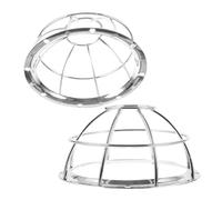 MAJORMENCH Couvercle de Protection Robuste et Solide 2pcs en Acier Inoxydable pour Détecteur de Fumée pour Maison et Centre Commercial