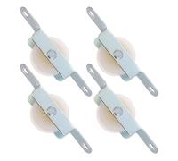MAJORMENCH Kit de Réparation en Acier et Plastique pour Parasol D'extérieur 4 Pièces Poulie de Porte Coulissante Compatible Parasol Déporté, pour Fête Patio