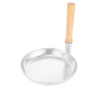 MAJORMENCH Mini Poêle à Frire Antiadhésive Manche en Bois, Légère et Facile à Utiliser, Cuisine Professionnelle Domicile