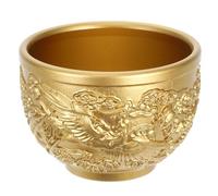 MAJORMENCH Mini verres à boire en laiton 60 ml, bol vintage avec gravure dragon et phénix, parfait pour décoration table mariage et service de whisky