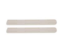 MAJORMENCH Plateau Coulissant Glissière de Guidage de Tiroir en Hips Blanc, Rail Autocollant Pratique et Résistant pour Tiroirs D'armoires et Commodes, 1 Set
