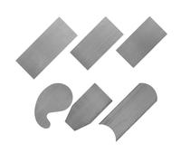MAJORMENCH Racloir Menuisier en Acier Trempé 6pcs pour Travail du Bois, Grattoir à Bois de Précision Multiforme Prise Confortable pour Réparations DIY et Finitions Fines
