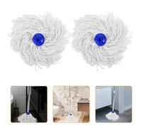 MAJORMENCH Recharge 3 Pièces pour Balai Frange en Coton, Tête de Nettoyage Résistante pour Sol Humide et Sec, Accessoire Pratique pour Vadrouille de Nettoyage de Sol