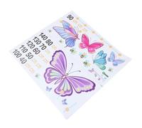 MAJORMENCH Tableau de Croissance du Bébé Autocollant Toise pour Bébé 2 Feuilles en Pvc Étanche sans Décoloration Décoration Murale Chambre Garçon et Filles