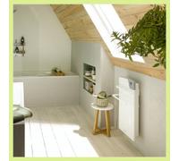 Thermor Sèche-serviettes électrique Majorque soufflant compact 1400W blanc 493151