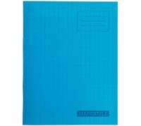 Majuscule-cahier - Bloc Notes - Grand carreaux papier - 17 x 22 cm - 64 pages - 90 g/m² - Bleu avec couverture polypropylène