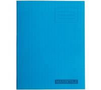 Majuscule-cahier - Bloc Notes - Grand carreaux papier - 17 x 22 cm - 96 pages - 90 g/m² - Bleu avec couverture polypropylène