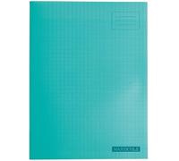 Majuscule-cahier - Bloc Notes - Grand carreaux papier - 24 x 32 cm - 96 pages - 90 g/m² - Vert avec couverture polypropylène