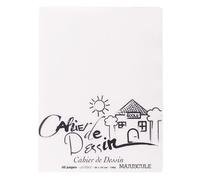 Majuscule-cahier De Dessin 24x32 Uni 120g Polypropylene Couverture Incolore 48p