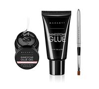Makartt Kit avec colle super adhésive gel pour ongles avec strass et cristaux, 30 g et 8g