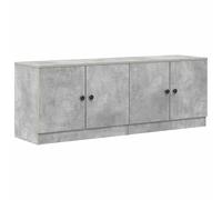 Makastle Armoire de Rangement pour Lit Mezzanine, 66 x 35 x 48 cm, 2 Pièces, Gris Béton, Modulaire, Bois d'Ingénierie