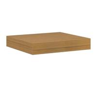 Makastle Étagère Murale en Bois d'Ingénierie pour Salon, Salle de Bain et Cuisine, Flottante, 23 x 23,5 x 4 cm, Forme Carrée